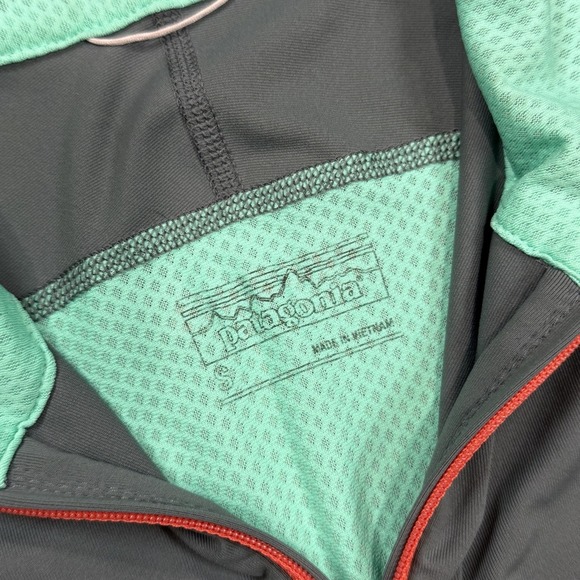 Patagonia Womens Gray All Weather 1/2 Zip Pullover Base Layer Small Running Top - Picture 10 of 16